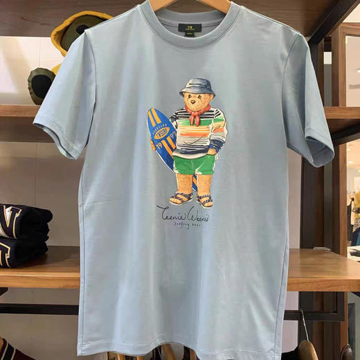 小熊男装夏装新款针织休闲服装TNRW23S311F 商品图0