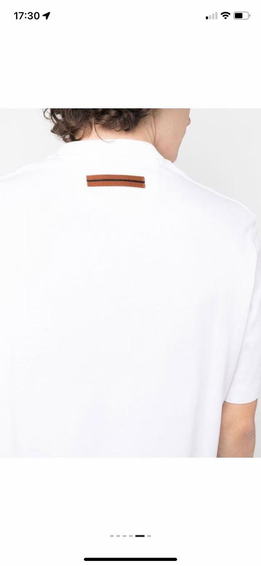 杰尼亚半袖。白色。黑色。自己备注号码颜色 商品图3