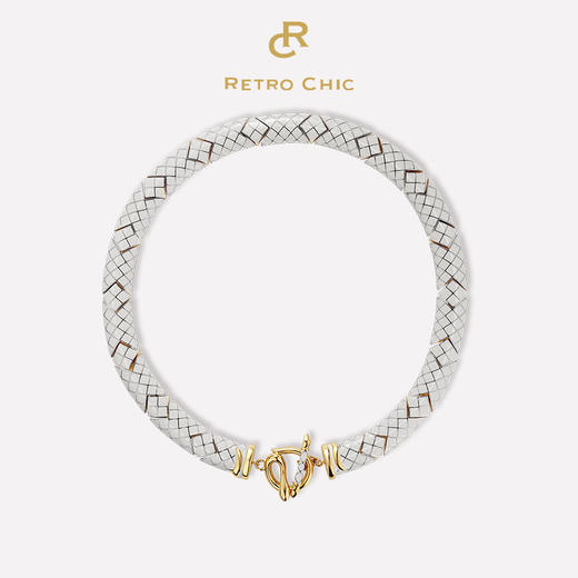 【尚雯婕&谭维维&黄龄&刘忻同款】大英博物馆联名系列 Retro Chic 白色圣蛇项链 商品图0