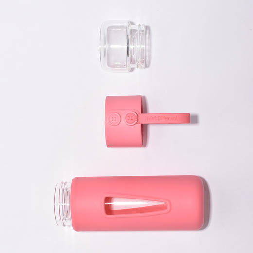 茶水分离杯女士双层玻璃泡茶水杯防烫手360mL YXRY60128 商品图1