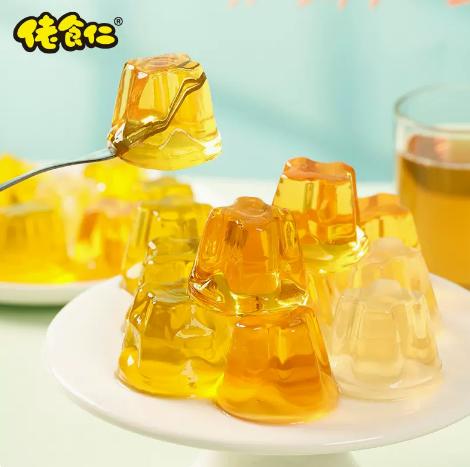 佬食仁三口味茶味果冻布丁整箱冰红绿茶金银花0脂肪夏日清凉零食 商品图1