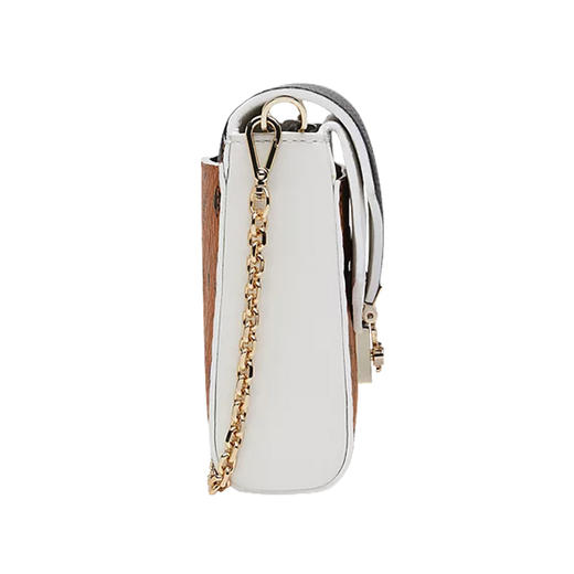 MCM 奢侈品 女士Millie Visetos系列干邑色涂层帆布配皮单肩斜挎手拿链条包 MYZ9SME80CB001 商品图3