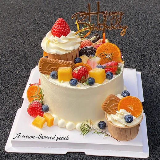 鲜果塔-水果生日蛋糕 商品图0