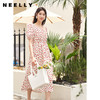 NEELLY纳俪法式高级感泡泡袖碎花连衣裙女夏季修身收腰显瘦裙子N23044Y05521 商品缩略图0