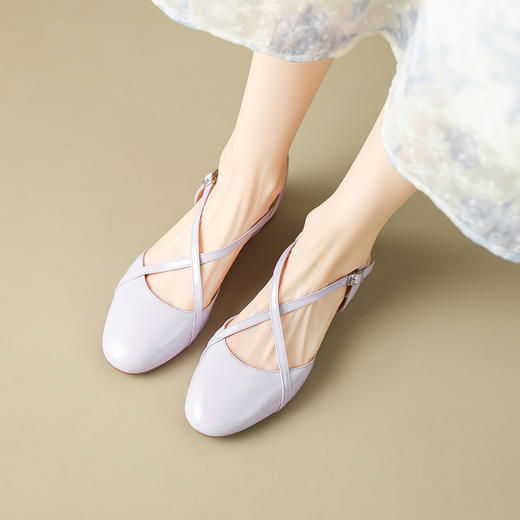 简约舒适，圆头包头爆款玛丽珍凉鞋QQJ-786F 商品图7