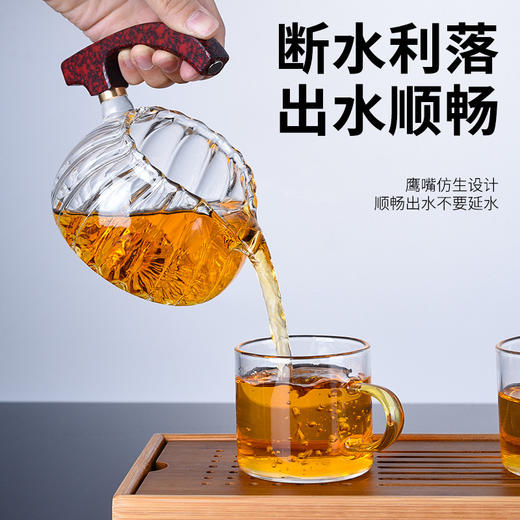【日用百货】-网红懒人茶具套装家用功夫泡茶小套玻璃自动茶杯 商品图3