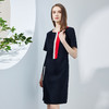 NF8N5斯尔丽瑟俪2023新款夏季时尚设计感不对称撞色口袋修身职业连衣裙 商品缩略图2
