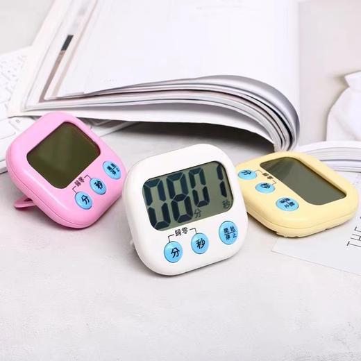 大屏计时器学习专用电子儿童定时器时间管理厨房倒提醒器学生作业自BK731颜色随机1个送电池 商品图3