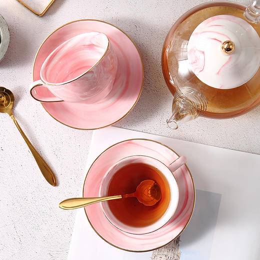 【日用百货】-花茶套装水果茶壶玻璃花茶壶 商品图2