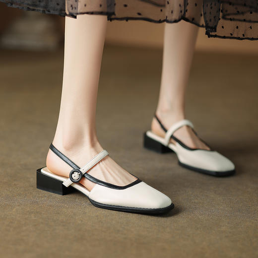 舒适百搭，复古玛丽珍凉鞋QQJ-796F 商品图3