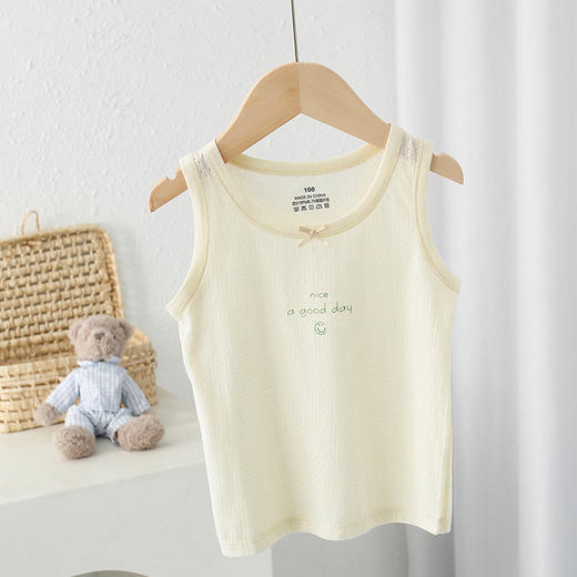 【捡漏价39元/3件】新款女宝甜美背心上衣，A类纯棉，0甲醛0荧光0硅油，无骨缝制，多种款式可选，舒适又凉快，男童网眼工字背心，儿童棉可爱打底衫A类sh 商品图9