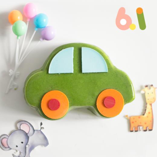 儿童节「 男孩版」车车棉花糖酸奶味蛋糕 商品图0