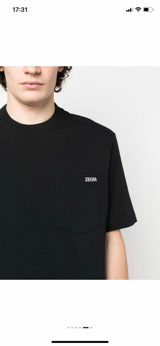 杰尼亚半袖。白色。黑色。自己备注号码颜色 商品图5