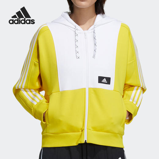 Adidas/阿迪达斯春季新款女子连帽休闲运动夹克 GP0690 商品图0