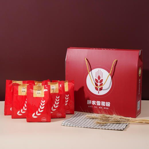 胖农雪花粉礼盒装500g*6袋 适用于饺子/面条/面包等 商品图2