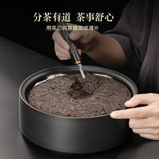 【日用百货】-紫砂茶叶罐陶瓷茶罐大号密封储存罐 商品图3