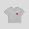 GOODBAI 爱心OK绷刺绣短款T恤 商品缩略图4