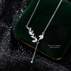 【橄榄枝】S999银足银月桂树叶锆石项链【YXS-A2912】2305 商品缩略图3