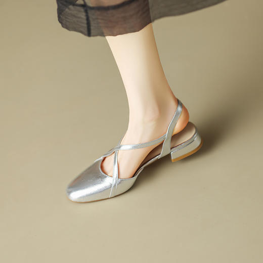 简约舒适，圆头包头爆款玛丽珍凉鞋QQJ-786F 商品图1