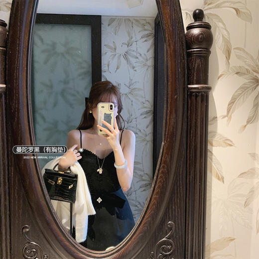 金蘑菇菇 roman de la rose招牌蕾丝吊带/无袖抹胸上衣嗲甜内搭 商品图1