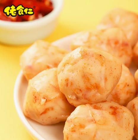 佬食仁福建章鱼丸整箱香辣味烧烤即食海味Q弹小零食海鲜休闲食品【500g/箱约25枚】 商品图3