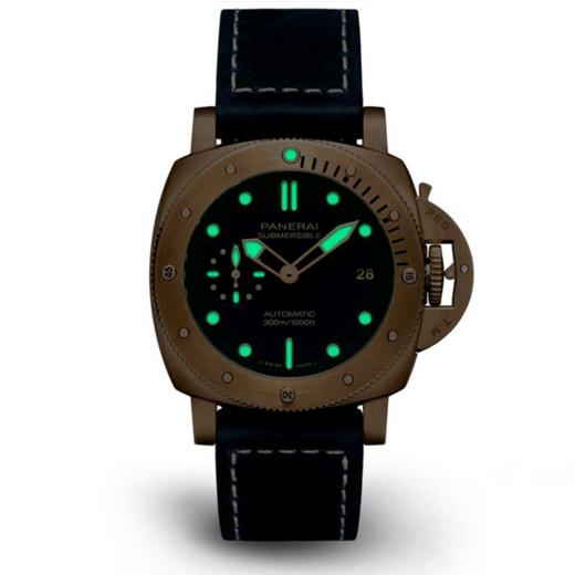 沛纳海 Panerai  Submersible 潜行系列 Bronzo Blu Abisso腕表 PAM01074 商品图3