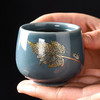 【日用百货】-金叶官窑茶杯家用陶瓷品茗杯 商品缩略图0