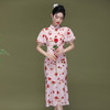 OY-230177新款中国风荷叶袖鱼尾改良旗袍连衣裙230177 商品缩略图7