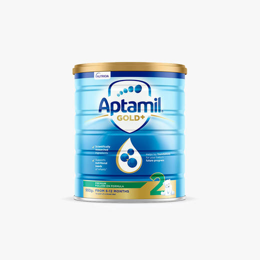 澳洲爱他美金装加强2段适用年龄6-12个月儿童奶粉900g（不参与满赠活动）[福利品] 商品图0