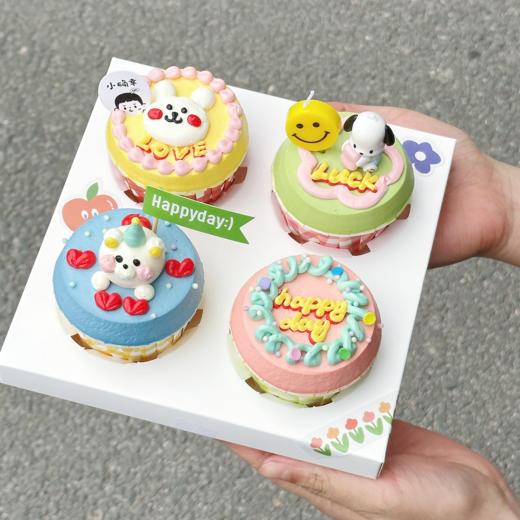 6.1限定：卡通小可爱 · 杯子蛋糕礼盒 （帕恰狗随机 贴画 插卡随机） 商品图0