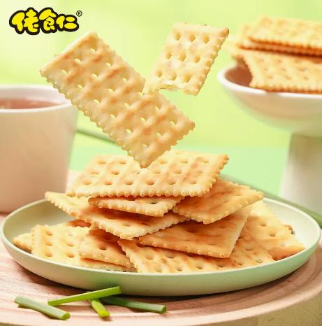 佬食仁香葱苏打饼干整箱葱香咸味无糖精梳打休闲早餐零食两箱 商品图1