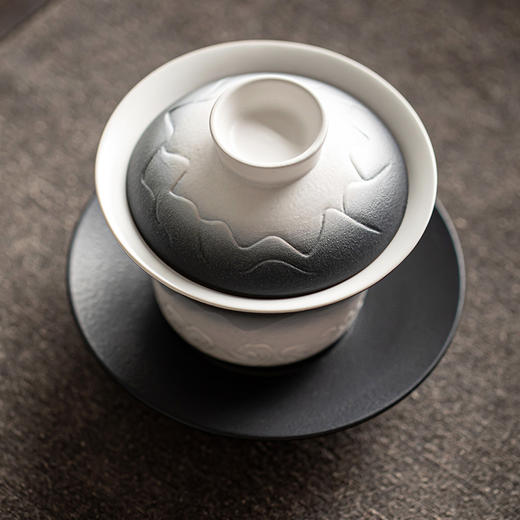 【日用百货】-渐变山海行三才盖碗茶杯单个家用陶瓷 商品图1