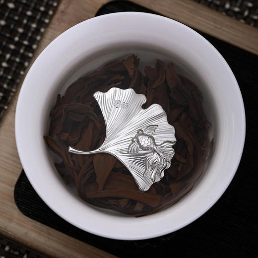 子佩集【银叶子】999银除菌软化水质功夫茶道泡茶神器【DQDY-01】 商品图1