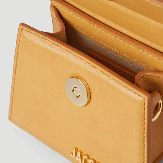 JACQUEMUS 女士姜黄色皮革手提包 213BA01-213-301170 商品图6