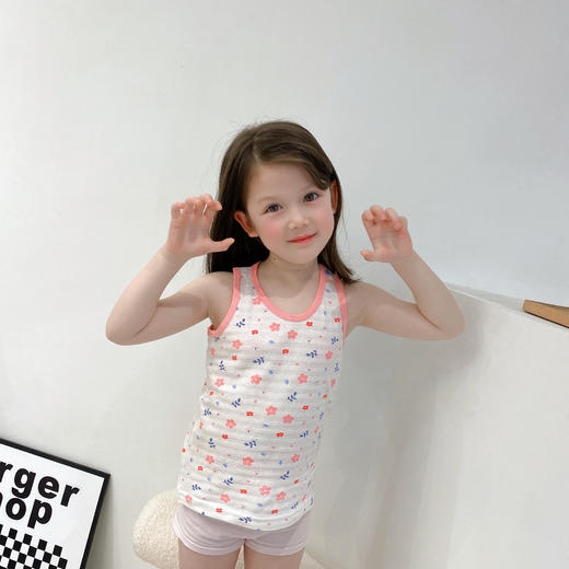 【39元/2件】春夏新款儿童背心，亲肤透气，柔软舒适，女童打底内穿，薄背心，棉男童工字背心，四季可穿-QQ 商品图3