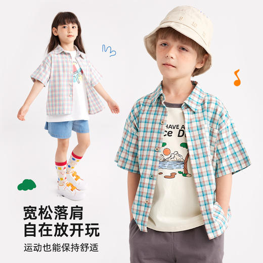 夏日清爽彩色格纹衬衫PXCS2305 商品图2