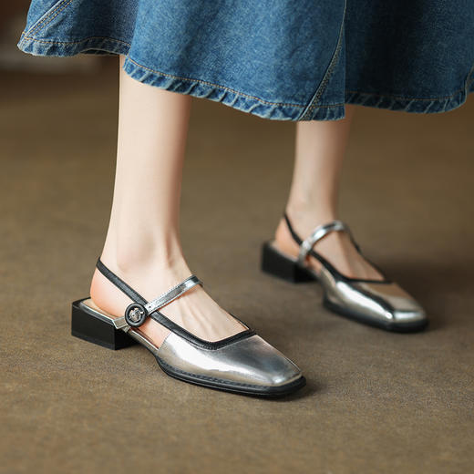 舒适百搭，复古玛丽珍凉鞋QQJ-796F 商品图8