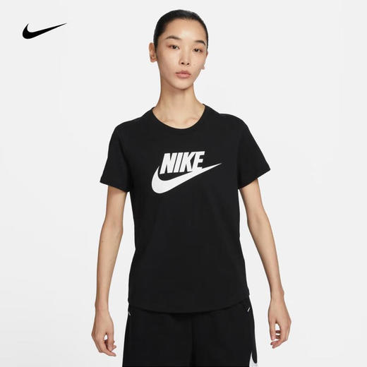 Nike耐克女子印花T恤 SPORTSWEAR ESSENTIALS 黑色DX7907-010 商品图0