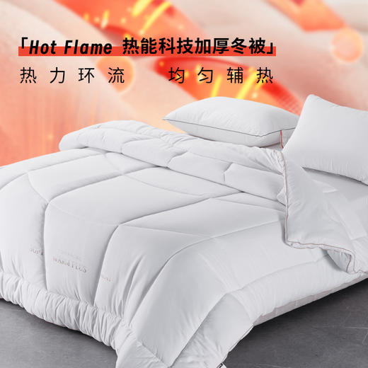 多喜爱 Hot flame 热能科技加厚冬被/子母被【新疆长绒棉】【科技发热：热得快、热度高、持续热】【分区保暖工艺】【拒绝睡眠噪音】/FX 商品图0