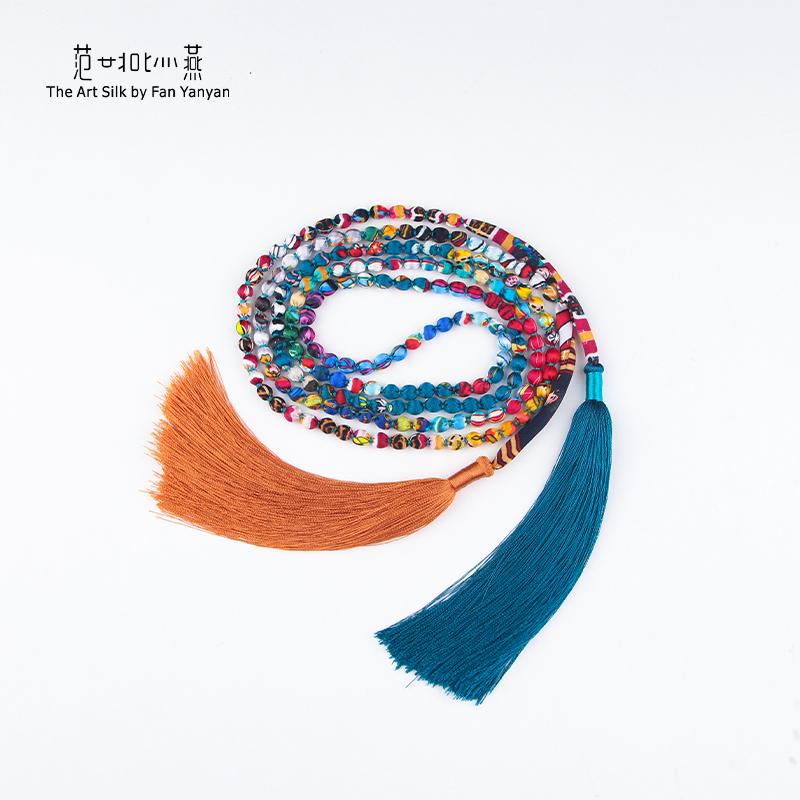 真丝流苏项链 单排