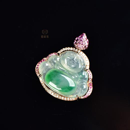 【心开见佛】飘绿翡翠佛公   GZ12302019 商品图3