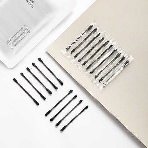 FaSoLa 双头棉签掏耳朵化妆一次性卫生棉棒小细尖头挖耳勺木棒棉花棒专用 商品图14