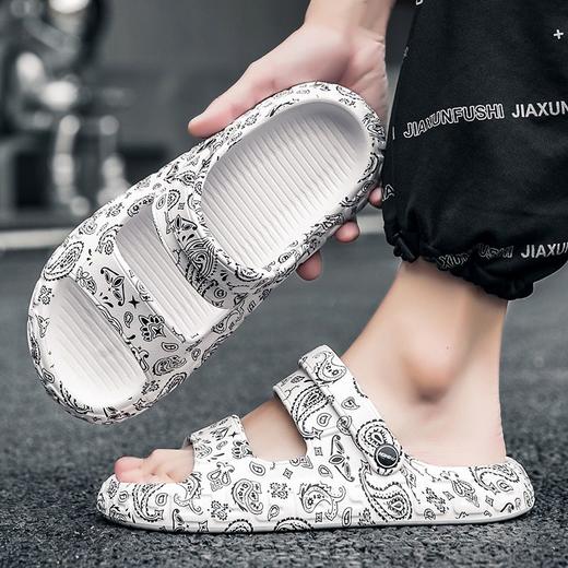 拖鞋男夏季休闲百搭桔价室内浴室洗澡防水防滑外穿沙滩防臭一字拖 商品图5