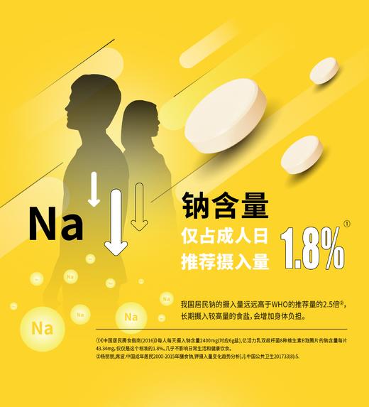 悦倍乳双歧杆菌8种维生素B泡腾片牛磺酸B族乳酸菌VB1泛酸烟酸叶酸 商品图3