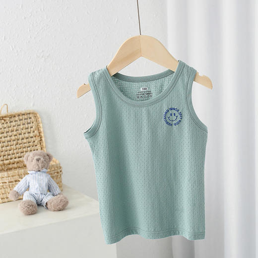 【捡漏价39元/3件】新款女宝甜美背心上衣，A类纯棉，0甲醛0荧光0硅油，无骨缝制，多种款式可选，舒适又凉快，男童网眼工字背心，儿童棉可爱打底衫A类sh 商品图13