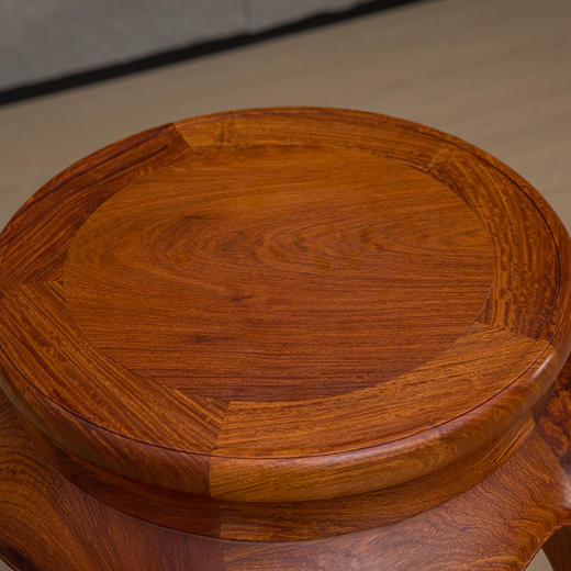 红木彭牙鼓腿五足带托泥香几 商品图2