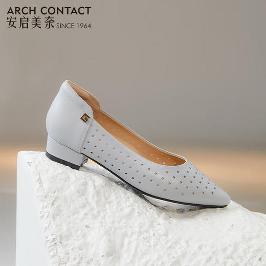 安启美奈镂空中跟单鞋|3m跟高，舒适透气，暴走不累脚 商品图7