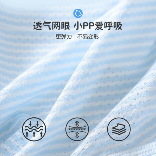 【4条装】【110，150，160】【5A抑菌网眼透气】男童清爽网眼透气内裤精典泰迪 商品图5