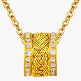 潮宏基18K金钻石饰品