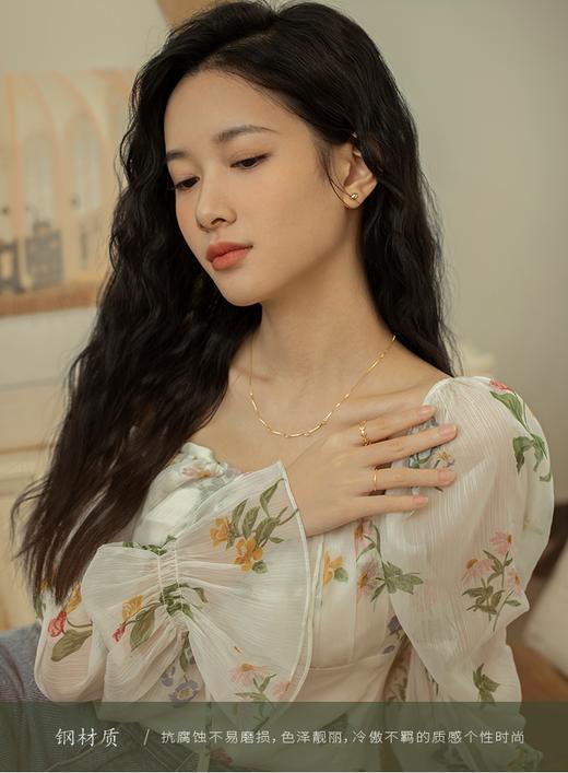 Oflye潮流饰品  轻奢树叶戒指女新款小众叶子设计感复古食指开口戒女★ 商品图4
